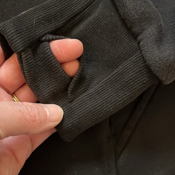 Athleta Retroplush Revive Hoodie Black Sweatshirt Size M - Picture 7 of 10